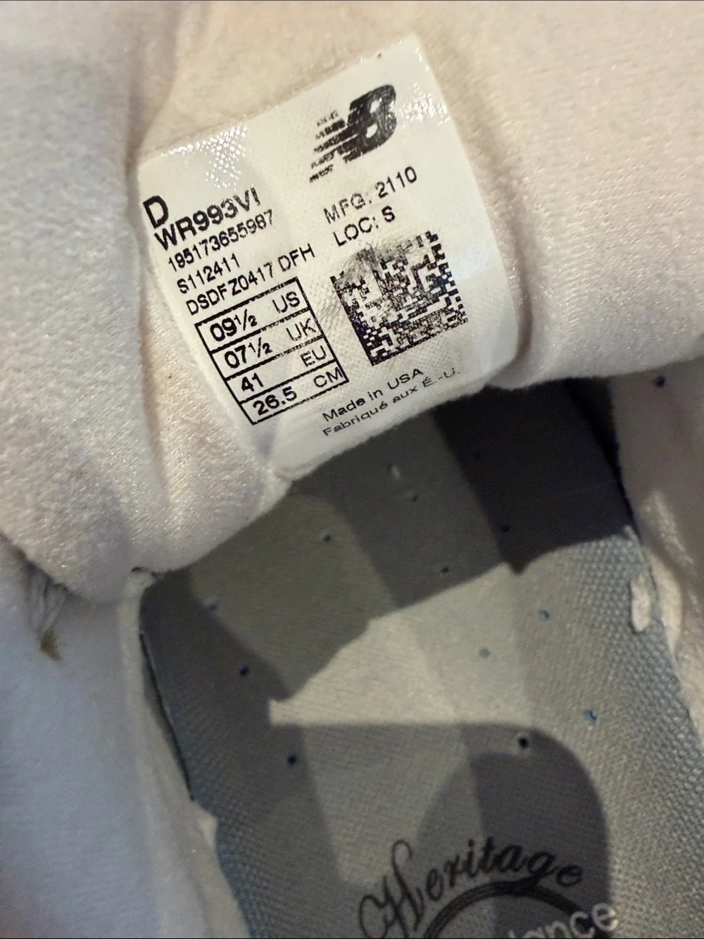 New Balance Unisex Navy and Gray Casual Sneakers